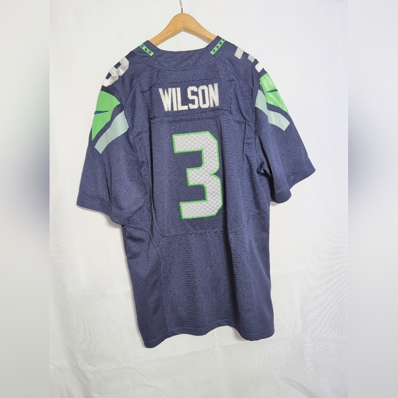 NFL Seattle Seahawks #3 sz 48 Nike  Football Jersey Russell Wilson - Picture 3 of 6